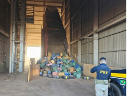Caminhoneiro é preso com carga de maconha que saiu de Dourados