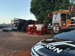 Defron recupera maquinário agrícola desviado por estelionatários