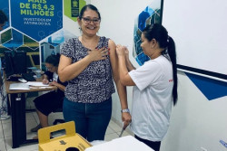 Parceria entre Prefeitura e Sanesul vacina servidores contra dengue e gripe