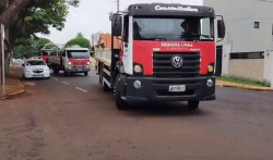 Veja o vídeo: PF apreende caminhões da Primeira Linha