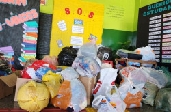 Estudantes se engajam em campanha e doações ao RS