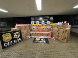 Defron descobre entreposto com R$ 3 milhões em eletrônicos contrabandeados