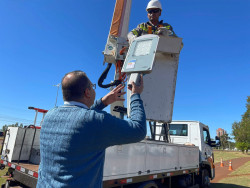 Autorizada por Alan, iluminação de LED começa a ser instalada