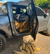 Força integrada prende casal com 1,2 mil quilos de maconha