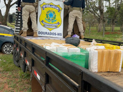 PRF prende irmãos com 1,5 tonelada de maconha na MS-376