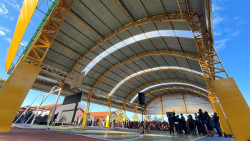 Quadra da Escola Agustinho ganha cobertura após 10 anos de espera