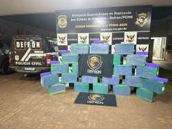 Defron apreende quase meia tonelada de maconha em casa com porta aberta