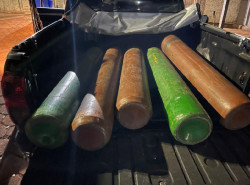 Polícia Federal apreende cocaína em cilindros de oxigênio