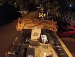 Caminhão carregado com cigarros contrabandeados iria para Itaporã