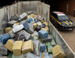 PRF apreende quase 11 toneladas de maconha em carga de milho