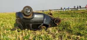 Homem morre após capotar carro e ser arremessado na MS-156