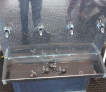 Torneiras do novo bebedouro da rodoviária são quebradas na madrugada