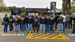 Policiais civis de Dourados aderem à manifestação por melhores salários
