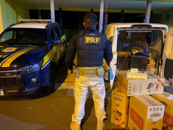 Homem é preso com cigarro e anabolizantes do Paraguai em Fiorino na fronteira