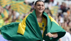 Atleta douradense conquista bronze no salto em distância nos Jogos de Paris