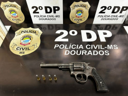 Comerciante de armas ilegais é preso com revólver e munições no Novo Horizonte