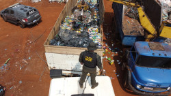 Caminhão com carga milionária de maconha é apreendido pelo DOF na fronteira