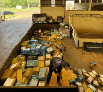 Polícia incinera 34 toneladas de drogas; maior apreensão do ano estava “no pacote”