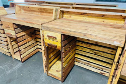 Detentos transformam pallets em balcões para os produtores da Ceasa MS