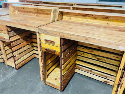 Detentos transformam pallets em balcões para os produtores da Ceasa MS