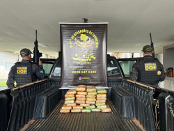 DOF realiza apreensão milionária de cocaína em Deodápolis