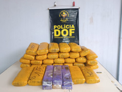 DOF prende mulheres que entregariam 37,5 quilos de maconha em Goiás