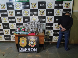 Homem preso pela Defron (Imagem: Adilson Domingos)