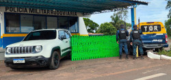 Polícia Militar Rodoviária apreende veículo com 1,2t de droga