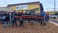 Policiais penais fazem outro dia de protestos para cobrar regulamentação da profissão