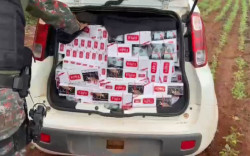 Polícia Militar Ambiental apreende carga de cigarros contrabandeados