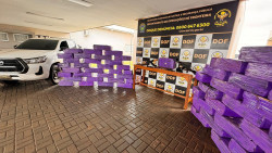 Após denúncia anônima, DOF apreende fuzis, munições e 1,4 tonelada de droga