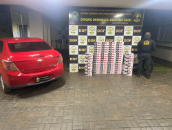 Motorista é detido com carga de cigarros avaliada em R$ 61 mil em Dourados