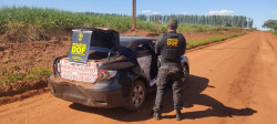 Homem é preso com Corolla carregado com cigarros contrabandeados