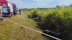 Acidente mata mãe de 3 crianças na saída de Dourados para Caarapó
