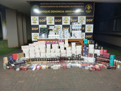 DOF apreende quase R$ 100 mil em produtos contrabandeados do Paraguai