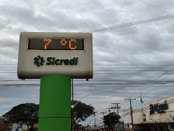 Primeiro dia de frio intenso tem sensação térmica de 5,6 graus em Dourados