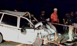 Acidente envolvendo carro com contrabando mata mulher na BR-060