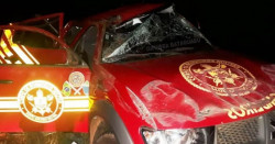 Viatura do Corpo de Bombeiros capota várias vezes ao sair da pista em rodovia