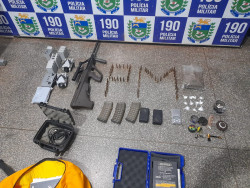 Polícia apreende fuzil, drogas e drones de alta tecnologia em Ponta Porã
