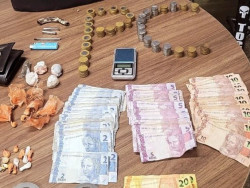 Policiais civis prendem casal por tráfico de drogas e fecham 'boca de fumo'