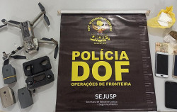 DOF apreende drone que levaria droga e celulares para presídio de Dourados