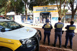 Ronda da Guarda Municipal leva mais segurança para escolas de Dourados