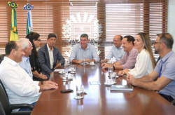 Riedel é informado que Hospital do Amor em Dourados segue para última etapa da obra