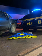 Motorista é preso com 28 quilos de cocaína escondido em estepe de caminhonete