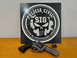 Indivíduo é preso por posse irregular de arma de fogo