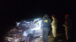 Homem perde controle da direção, capota Grand Siena e morre na BR-463