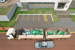 Motorista de carreta é preso com R$ 16 milhões em maconha