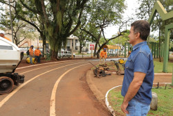 Parque dos ipês recebe mutirão que está revitalizando espaços públicos