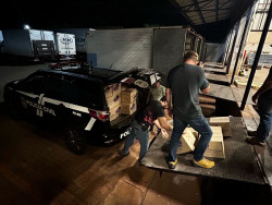 Polícia descobre cocaína avaliada em R$ 15 milhões escondida em carga de produtos de limpeza