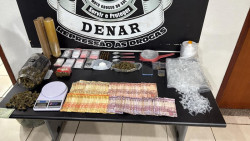 Homem é preso em 'boca de fumo' por tráfico de drogas e porte ilegal de munição